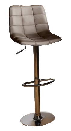 Стул барный BC-100 (каркас хром тк.Капучино/ Velvet HLR-7)