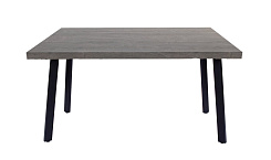 Стол Фостер М 1200*800*750 Ноги КС-60 /черный металл (комплект) (Дуб Рошелье 6292)